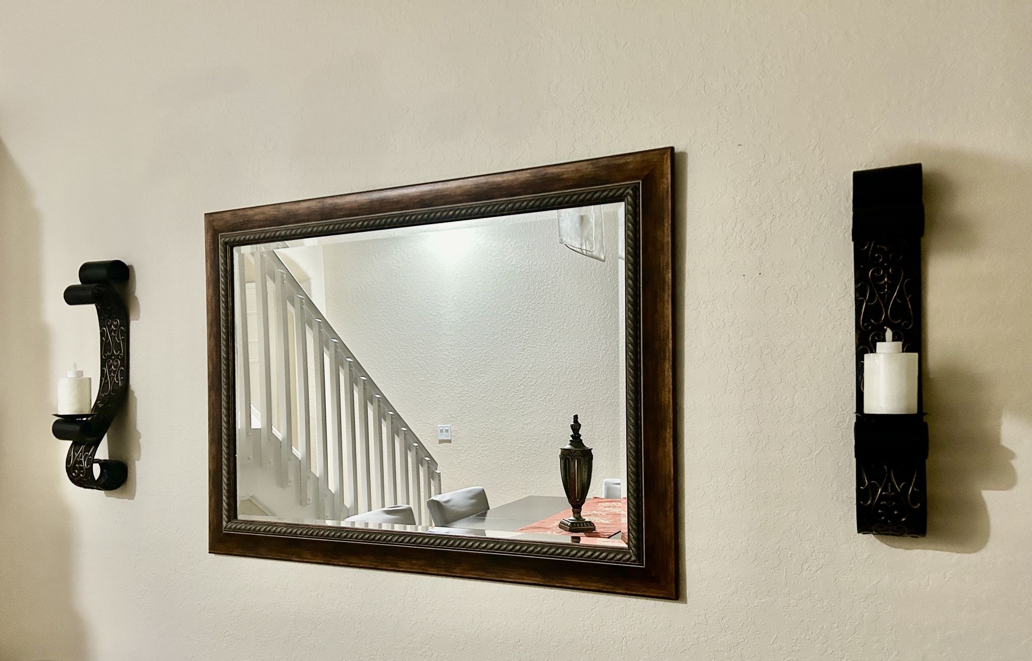 Mirror & Candle Holder Set 