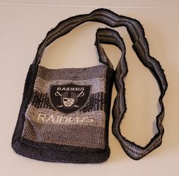 Hand Woven Raiders Crossbody Bag w/ 24" Strap