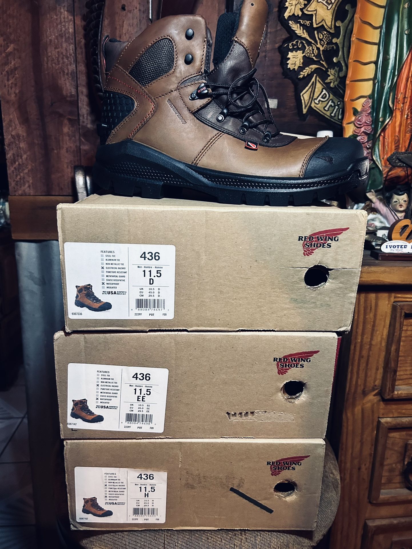 RED WING WORK BOOTS 