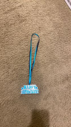 Happy birthday necklace