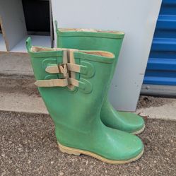 Seafoam Green Rain Boots