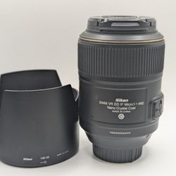 Nikon AF-S Micro Nikkor 105mm f/2.8G ED Lens w/ Hood