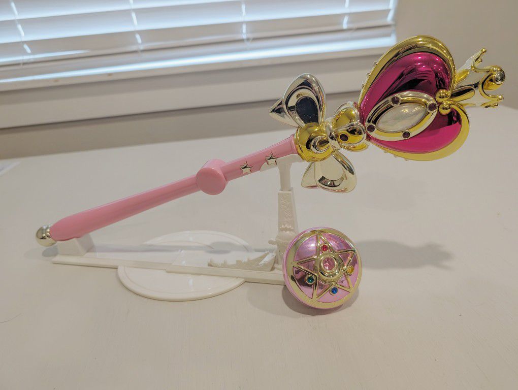 Sailor Moon Heart Moon Rod and Crystal Star  Set