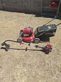 Lawn mower & weed wacker