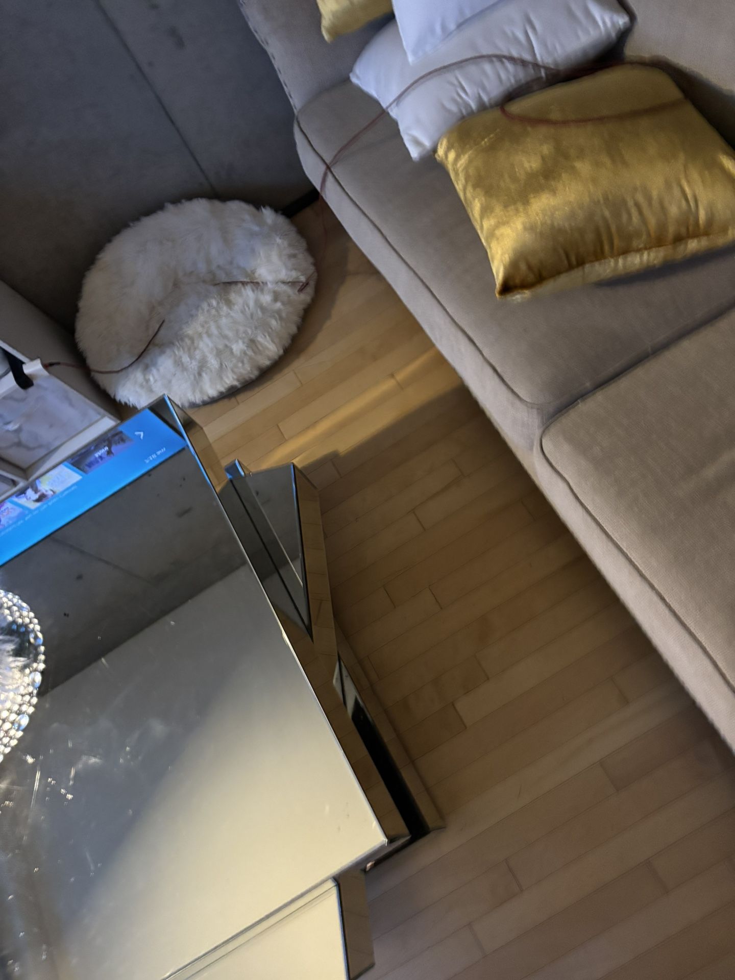 Square Stacked Glass Coffee Table