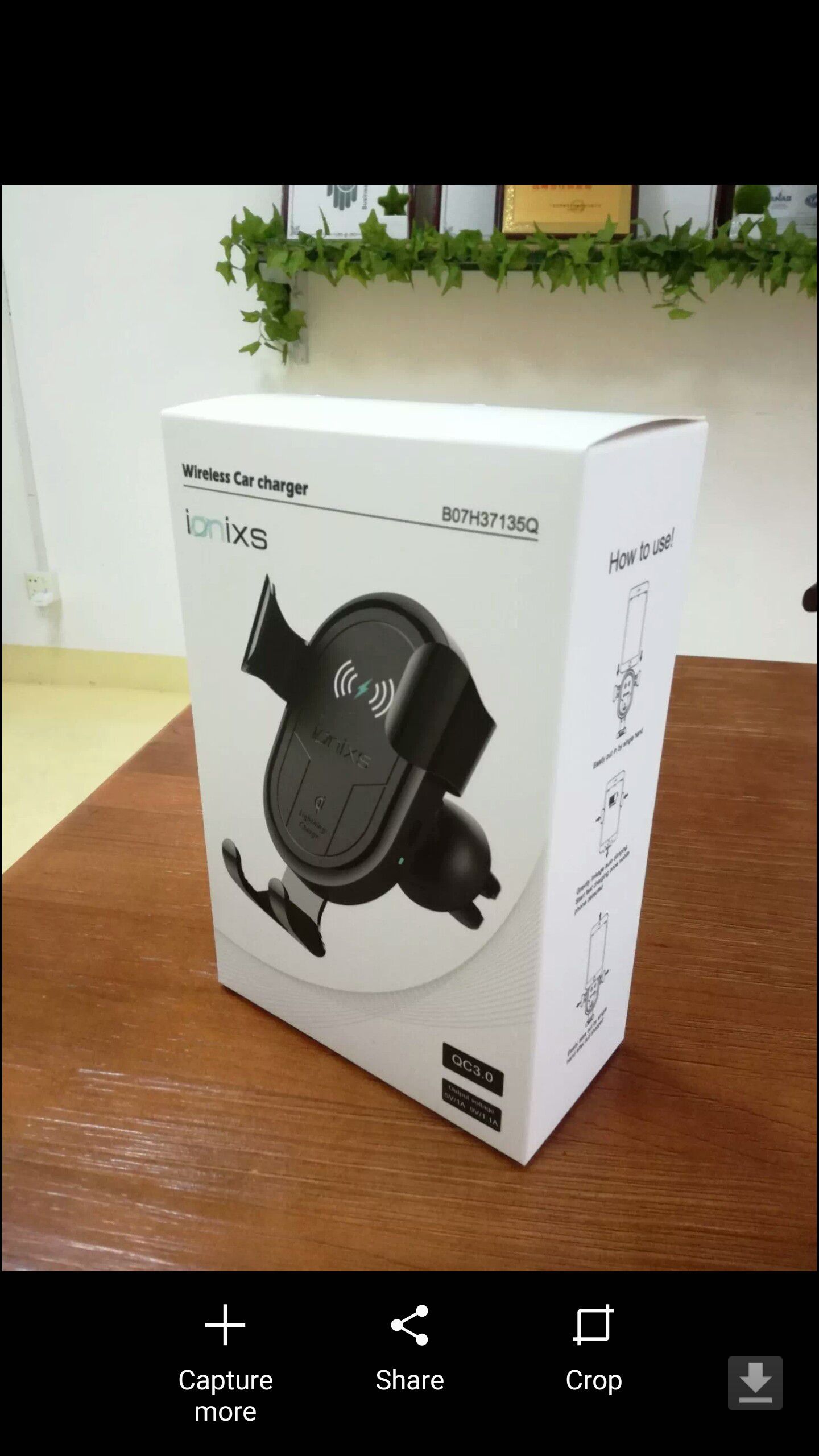 Wireless Car Charger - Brand new / open box