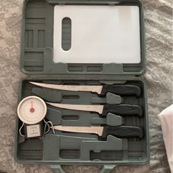 Fish Fillet Knife Set With Scale And Case