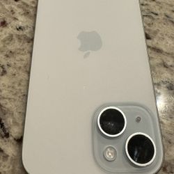 iPhone 15 blue  (locked , For Parts)