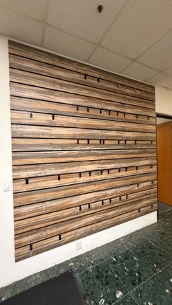 Wall Slatwall Display Shelf 8ft x 8ft