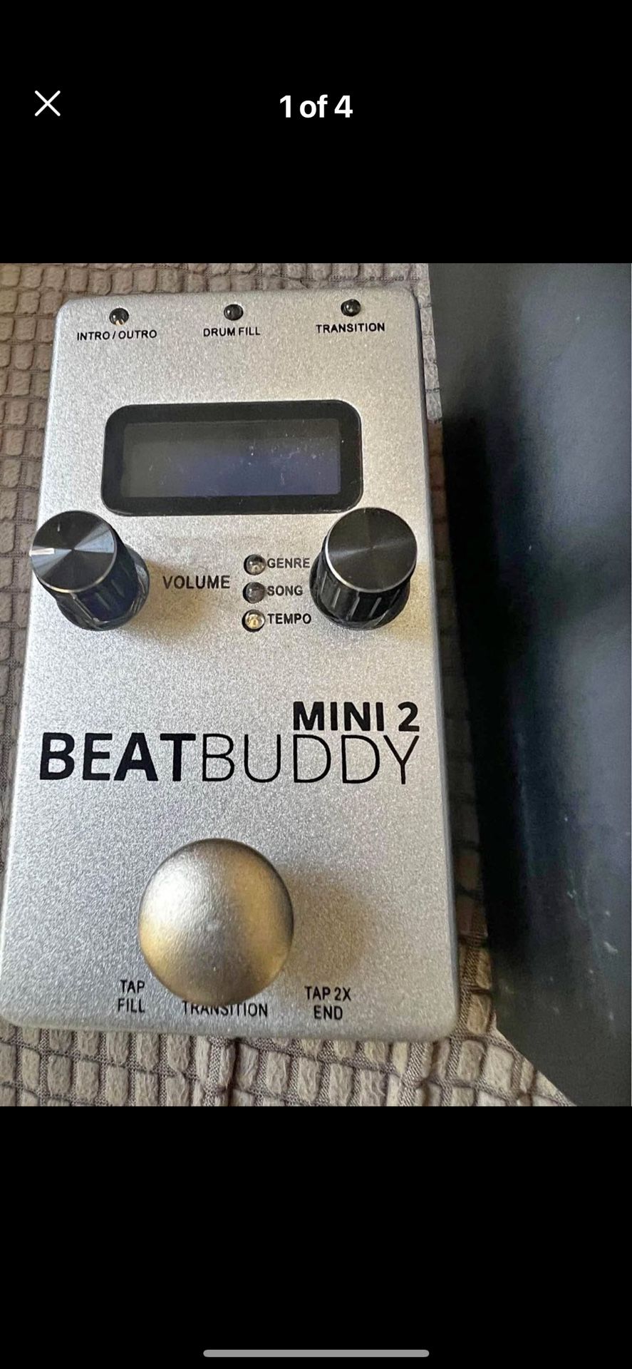Beat Buddy Guitar Pedal With Bass Amp