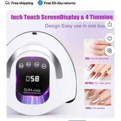 2 Professional gel polish LED nail dryer lamps