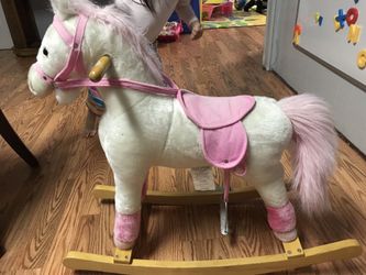 Pink rocking pony. Condition 75% new