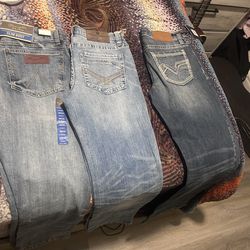 wrangler pair and two Cody James pairs