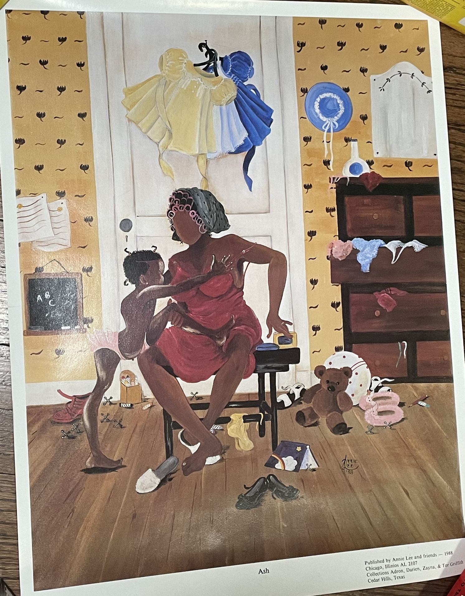 Ash by Annie Lee - 23 3/8 x 18 inches - Fine Art Print/Poster 1988