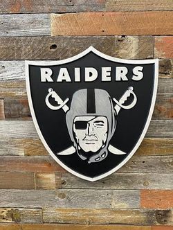 Raiders wood art