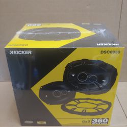 KICKER 6×9 3 WAY 360 WATTS CAR SPEAKER ( BRAND NEW PRICE IS LOWEST INSTALL NOT AVAILABLE )