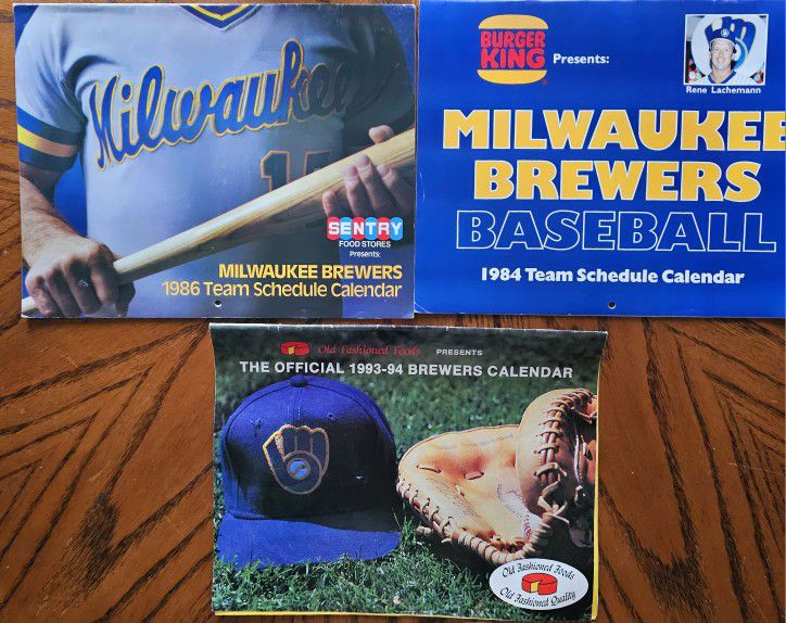 Vintage Milwaukee Brewers Calendars 