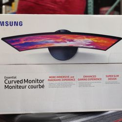 Samsung 24" CF392 Curved 1080p 60Hz Monitor 