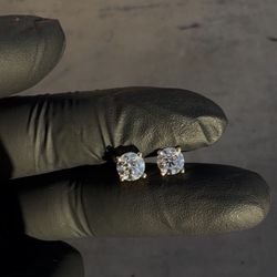 3CTW 14k GOLD LAB GROWN EARRINGS