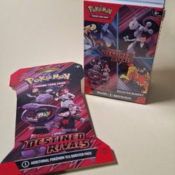 Pokemon Destined Rivals Booster Bundle + 1 Extra Pack