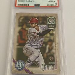 2018 Gypsy Queen Shohei Ohtani #89 PSA 10 