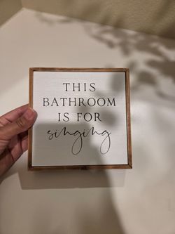 Bathroom sign