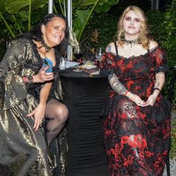 Red &black Lace Vintage Dress