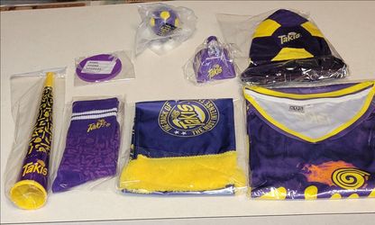 Purple & Yellow Fan Bundle - Brand New Spirit Gear & Novelties (XL)
