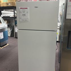 Refrigerator 33” In White New 1 Year Warranty 