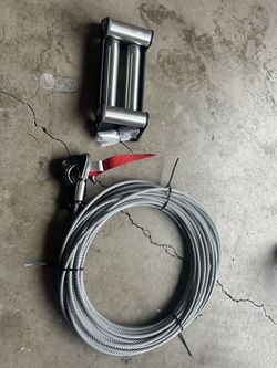 Brand new winch cable and fairlead