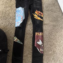 Amiri Jeans PlayBoy Magazine W/ Shirt