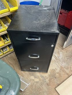 3 Drawer File Cabniet With Key