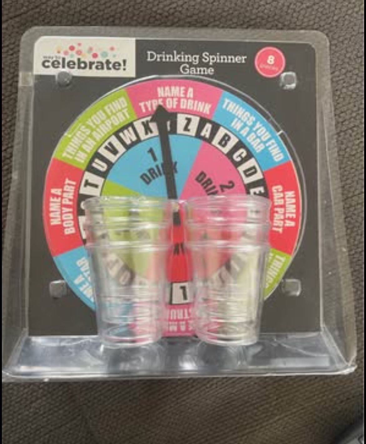 Drinking spinner game