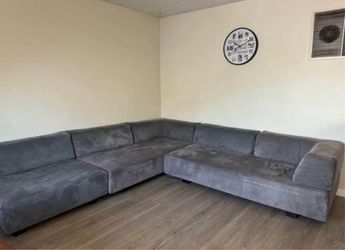 Large Gray Sectional Sofa