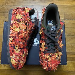 Size 9 - Nike Air Force 1 Low LX Leaf Camo Green Brown Men’s