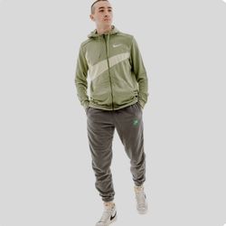 NWT XL Nike Windbreaker Hoody Dri-Fit Sweatshirt Fleece Green