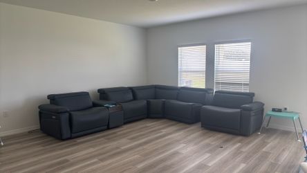 Leather Sectional Recliner
