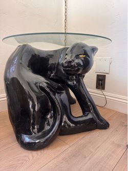 Ceramic Panther coffee table