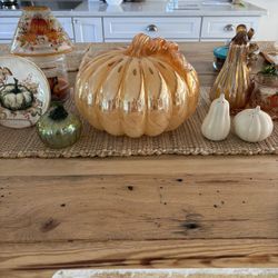 Extra Large Blown Glass Pumpkin