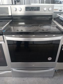 Whirlpool stainless steel glasstop stove - Free delivery