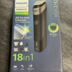NEW Philips Norelco Multigroom Series 5000 18 Piece, Beard Face, Hair, Body SEALED