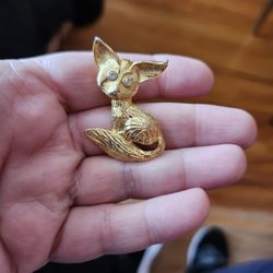 Vintage Fox Pin 