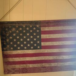 Hanging Heavy Fabric American Flag 