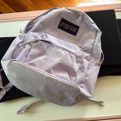 Purple Jansport Backpack Needs A Wash But In Great Shape