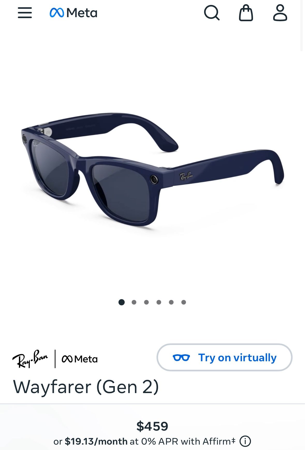 Rayban Meta Wayfarer Gen 2