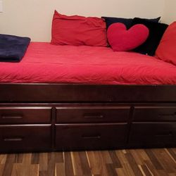Twin Bed W/ Pull Out Trundle