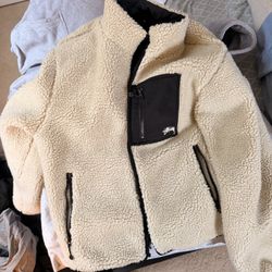 Stussy 8 ball Sherpa reversible size M
