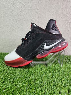 Nike Lebron 19 Low Bred Men Size 10.5 DH1270 001 Black White Red Training Shoes