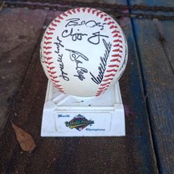 Autographed By Atlanta Braves 1995 World Series Champions Baseball