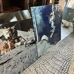 Space Photography Apollo Metal Art